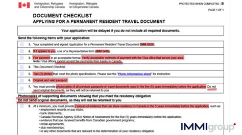 Complete Guide to the Permanent Resident Application Document Checklist