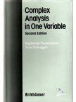 Complex Analysis in One Variable 2nd Edition Kindle Editon