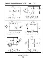 Complex Circuit Problems Ep 905 Answer Key PDF