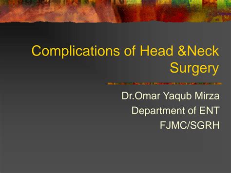 Complications in Head and Neck Surgery Kindle Editon