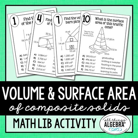 Composite Solids Surface Area Answers PDF