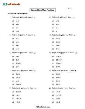 Composition of Functions Worksheet: 150+ Essential Problems for Mastering Algebra