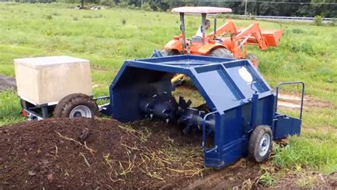 Compost turner machine tractors