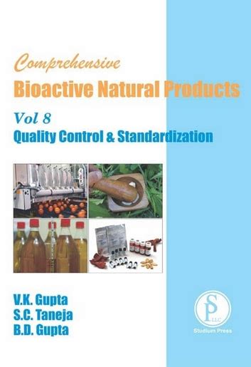 Comprehensive Bioactive Natural Products Quality Control and Standardization Vol. 8 PDF