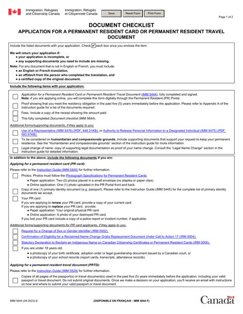 Comprehensive Document Checklist for Permanent Resident Application: A Step-by-Step Guide