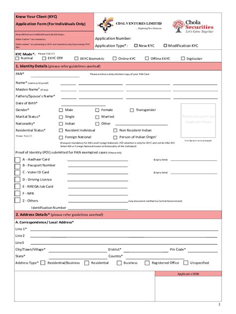 Comprehensive Guide to CVL KRA KYC Form PDF