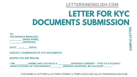 Comprehensive Guide to Crafting a Professional KYC Submission Covering Letter for Bank Compliance