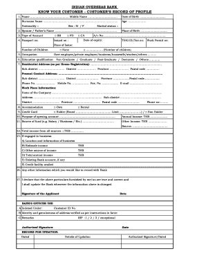 Comprehensive Guide to Downloading and Completing the IOB KYC Form