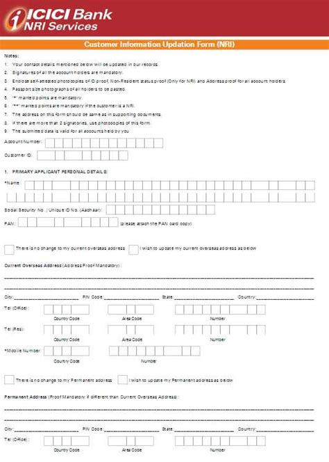 Comprehensive Guide to ICICI KYC Updation Form: Ensuring Accuracy and Compliance