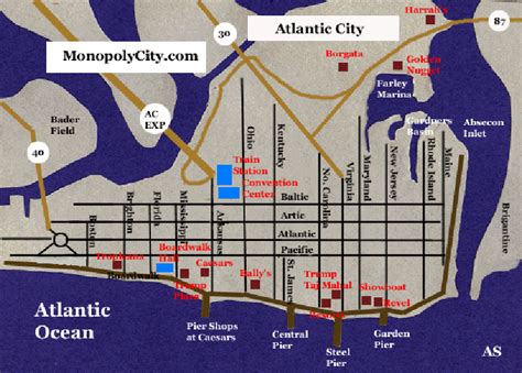 Comprehensive Map of Atlantic City Casino Hotels