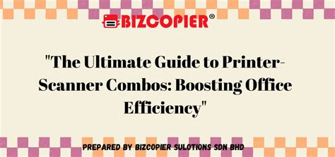 Comprehensive Printer-Scanner Combo for Enhanced Productivity