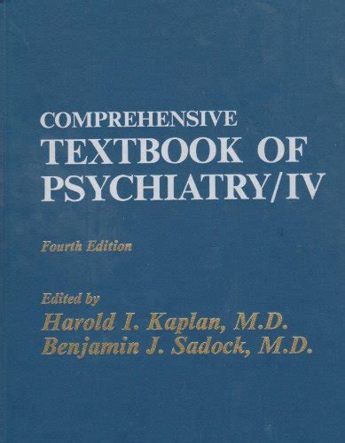 Comprehensive Textbook of Psychiatry IV Doc