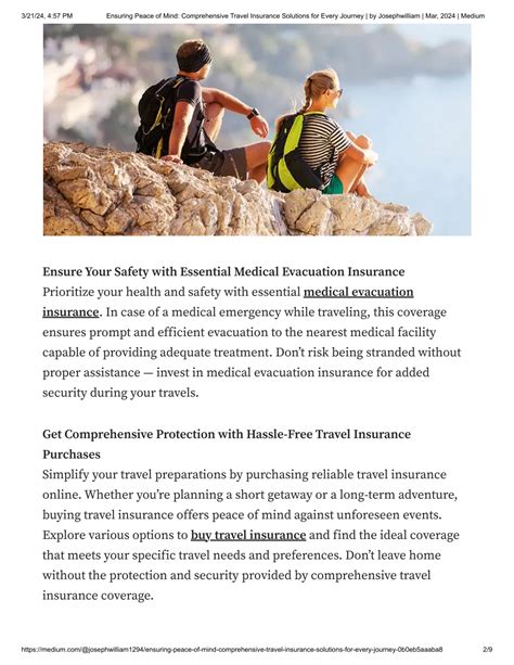 Comprehensive Travel Insurance: Essential Protection for Peace of Mind