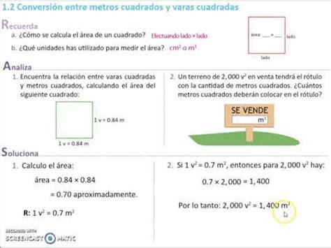 Comprensión de las Varas Cuadradas y los Metros Cuadrados