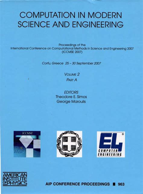 Computation in Modern Science and Engineering Proceedings of the International Conference on Comput Epub