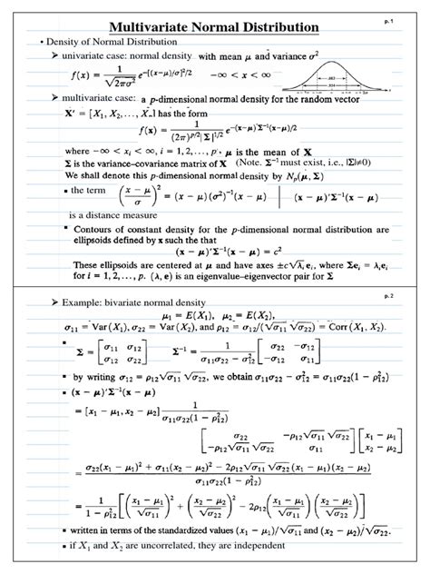 Computation of Multivariate Normal and t Probabilities Doc