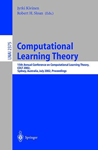 Computational Learning Theory 15th Annual Conference on Computational Learning Theory Reader