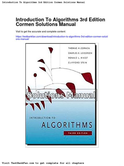 Computer Algorithms Third Edition Solutions To Selected Kindle Editon