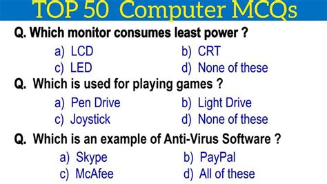 Computer Mcq With Answers Doc