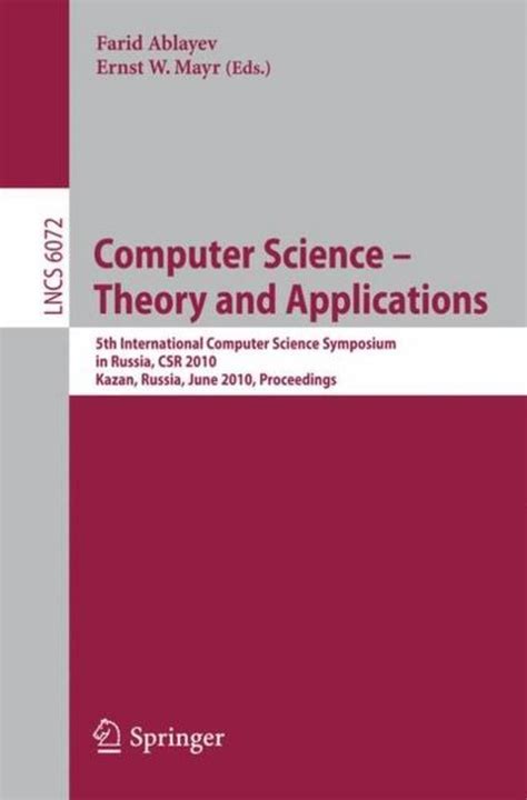 Computer Science -- Theory and Applications 5th International Computer Science Symposium in Russia, Doc