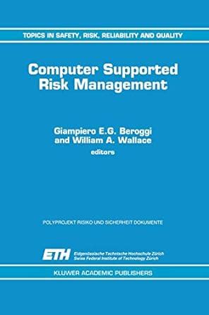 Computer Supported Risk Management 1st Edition Doc