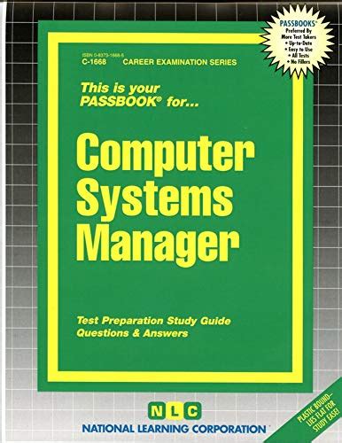 Computer Systems ManagerPassbooks Passbooks for Career Opportunities Series No C-1668 Kindle Editon