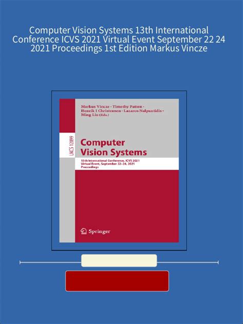 Computer Vision Systems First International Conference Kindle Editon