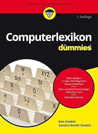 Computerlexikon fr Dummies Für Dummies German Edition Reader