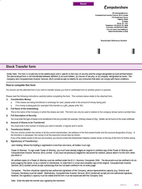 Computershare Stock Transfer Form: The Ultimate Guide (With 100+ Surprising Facts)