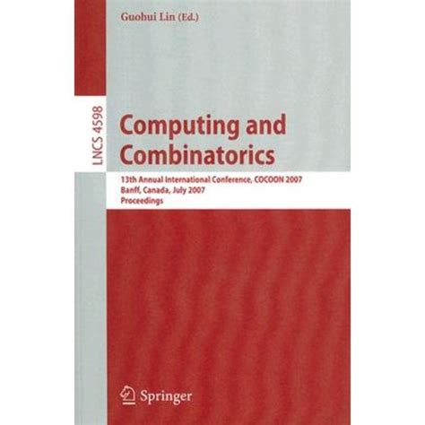 Computing and Combinatorics 13th Annual International Conference PDF