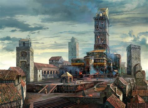 Concept Art of Novigrad: Exploring the City's Enchanting Depths