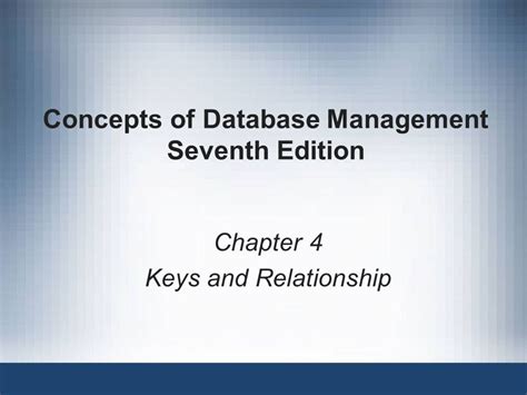 Concepts Of Database Management 7th Edition Answer Key Reader