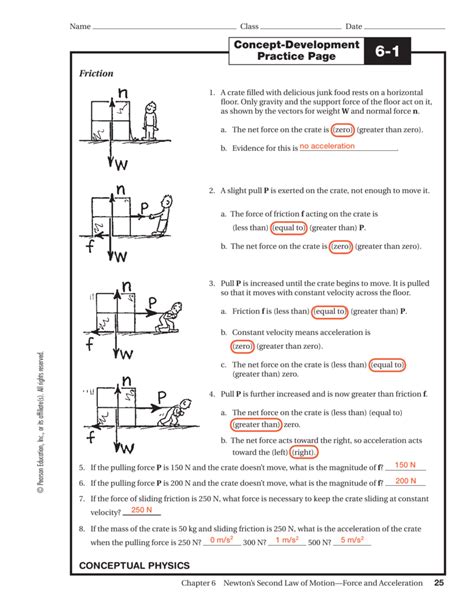 Conceptual Physics 35 Practice Page Answers Doc