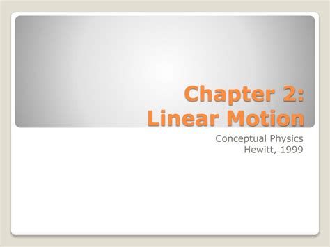 Conceptual Physics Chapter 2 Linear Motion Answers Reader