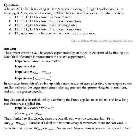 Conceptual Physics Momentum Test Answers Reader