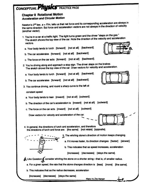 Conceptual Physics Practice Page Chapter 8 Answers Epub