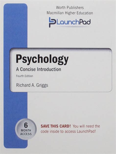 Concise Introduction to Psychology and LaunchPad 6 Month Access Card PDF