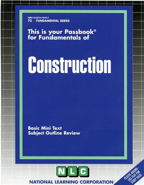 Concrete and Masonry Fundamental Series Passbooks Fundamental Passbooks PDF
