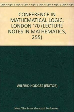 Conference in Mathematical Logic - London 70 Epub