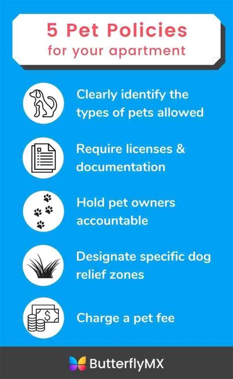 Confirm pet policies: