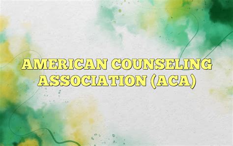 Conflict Resolution American Counseling Association PDF