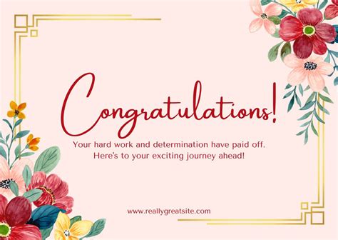 Congratulation Card Templates