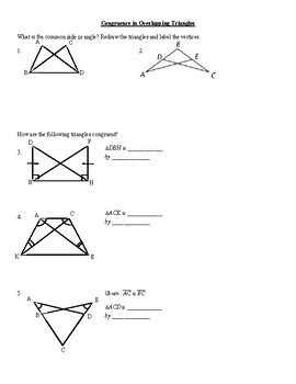 Congruence In Overlapping Triangles 4 7 Crossword Worksheet Answers Kindle Editon