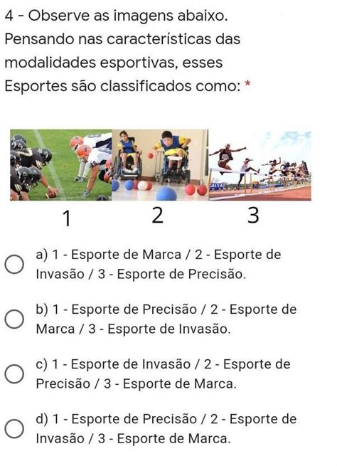 Conhecer o Esporte ou Mercado