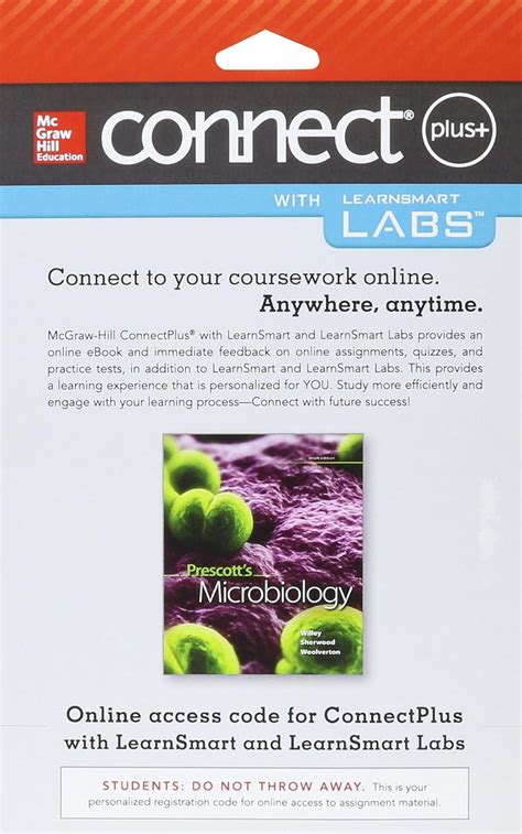 Connect and LearnSmart Labs Access Card for Prescott s Microbiology Reader