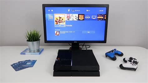 Connect the PS4 Pro to your TV or monitor.