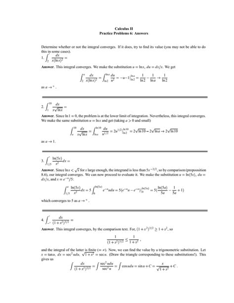 Conquer Calculus 2 with Comprehensive Practice Problems