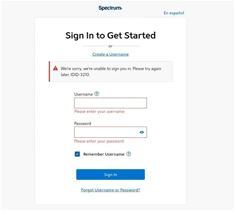 Conquer the IDID-3210 Error: Regain Access to Your Spectrum Account Quickly and Easily