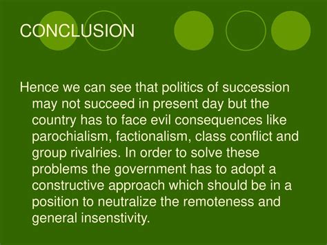 Consequences of Factionalism