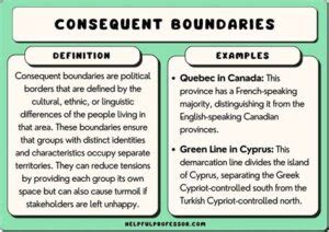 Consequent Boundary in AP Human Geography: Exploring the Impacts of Natural and Cultural Features